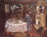 Edouard Vuillard Painter mother sitting at the table money oil on canvas